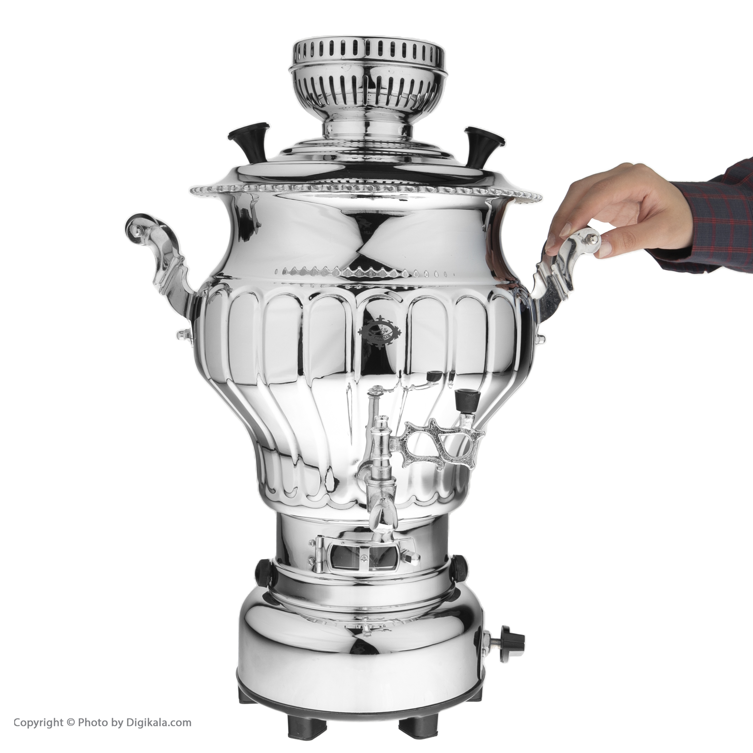 سماور گازی عالی نسب مدل نگار ظرفیت 6 لیتر