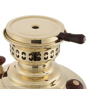 سماور زغالی عالی نسب مدل Zarrineh - ظرفیت 5 لیتر