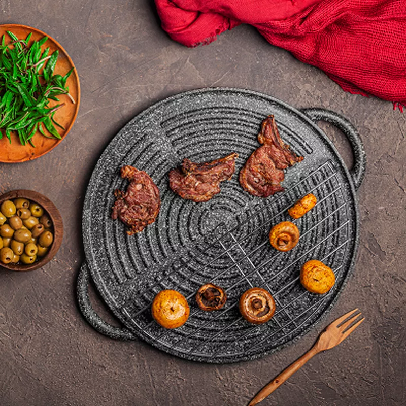 تابه گریل چدنی نالینو مدل دنیلی بی درب سایز 34