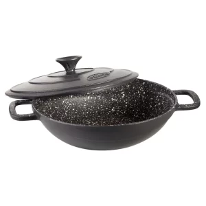 تابه وک چدنی نالینو مدل Feleti با درب سایز 28