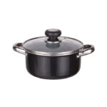 قابلمه گرانیت درب پیرکس کاج تفلون سایز 24