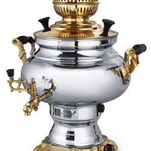 سماور گازی عالی نسب مدل سیمینه نفیس طلائی