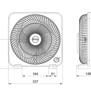 پنکه رومیزی دمنده سری هاله مدل FTF-25H2S