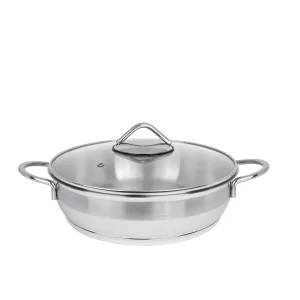 تابه استیل MGS سایز 28 دو دسته مدل ps-4116