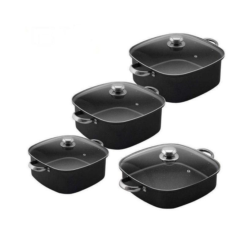 سرویس پخت و پز 8 پارچه چهارگوش تک ظرف مدل 444 سرویس پخت و پز 8 پارچه چهارگوش تک ظرف مدل 444