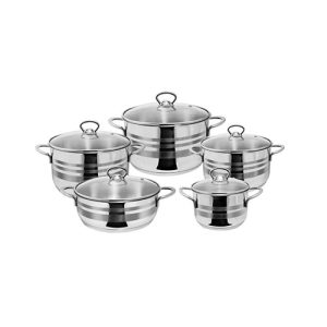 سرویس قابلمه 10 پارچه استیل الکتیو مدل 8011