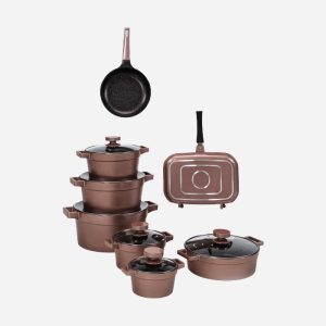 سرویس قابلمه 15 پارچه یونیک مدل دیاموند