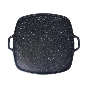 تابه گریل چدن مربع بزرگ بدون چوب یونیک