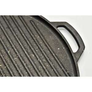 تابه گریل چدن گرد کوچک بدون چوب یونیک