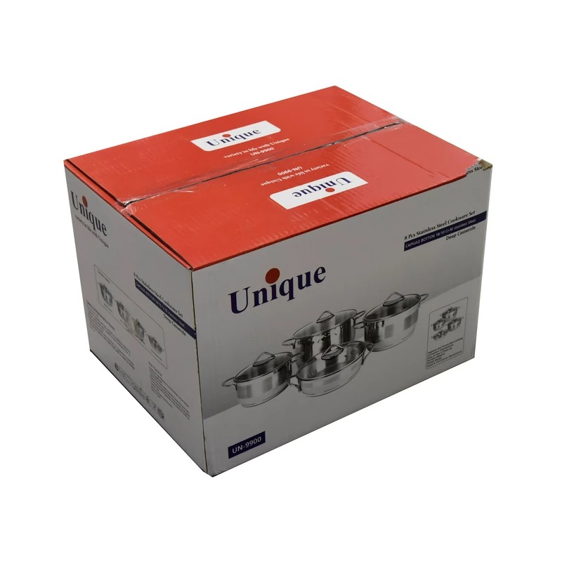 سرویس پخت و پز 8 پارچه استیل یونیک