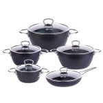 سرویس قابلمه 10 پارچه MGS یراق استیل