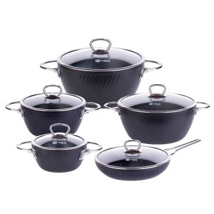 سرویس قابلمه 10 پارچه MGS یراق استیل