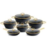 سرویس قابلمه 12 پارچه MGS یراق استیل