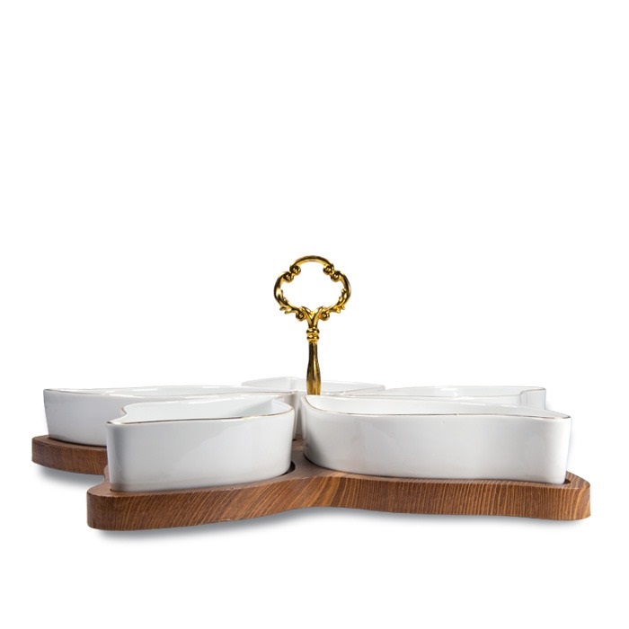 سرویس اردوخوری لیمون مدل رویال پنج خانه