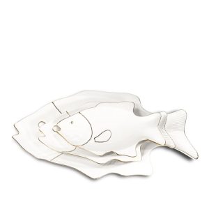 دیس طرح ماهی کوچک لیمون