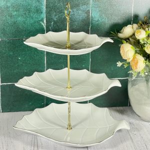 شیرینی خوری برگ لیمون مدل سه طبقه