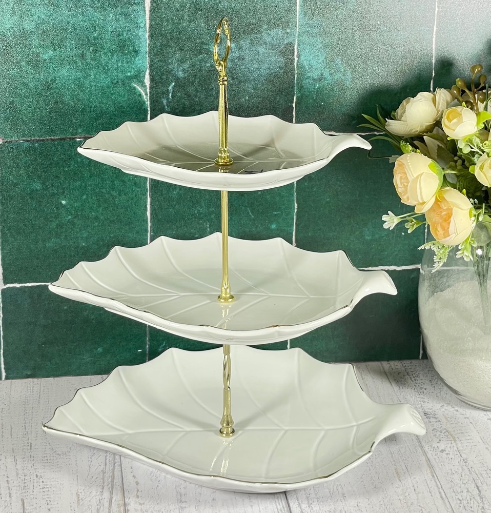 شیرینی خوری برگ لیمون مدل سه طبقه