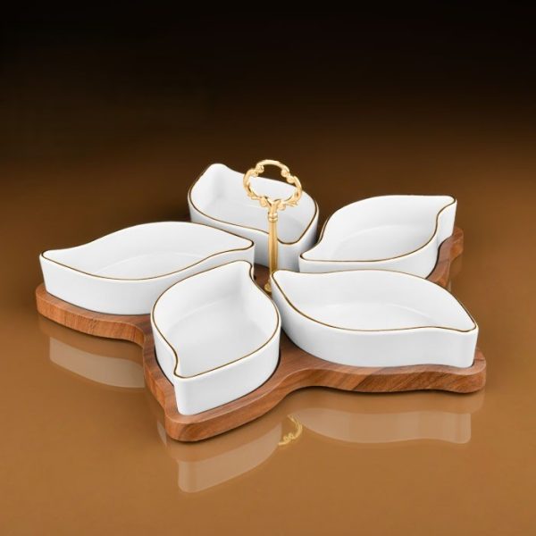 سرویس اردوخوری لیمون مدل رویال پنج خانه