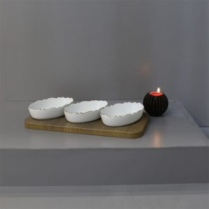 سرویس اردوخوری لیمون مدل بیضی موج سه خانه