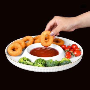 اسنک دیش گرد لیمون مدل لارن