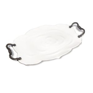 دیس بیضی کوچک لیمون مدل رز