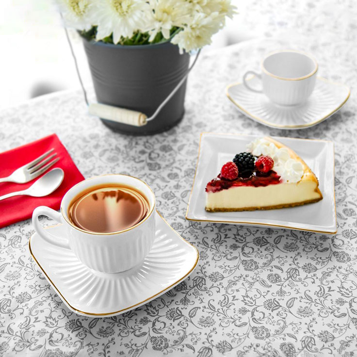 سرویس چای خوری 12 پارچه لیمون مدل لارن