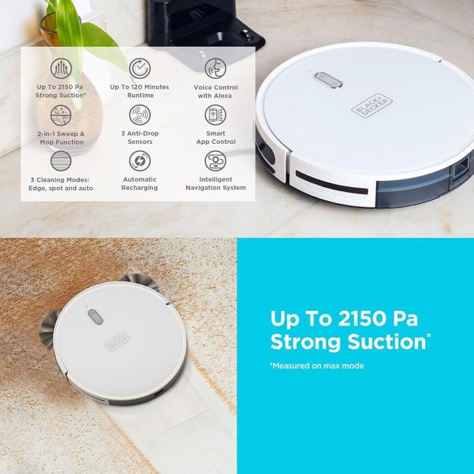 جارو رباتیک بلک اند دکر مدل BRVA425B10