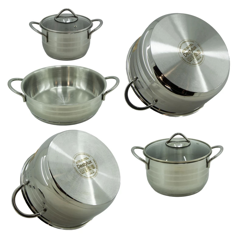 سرویس 10 پارچه استیل دستی لوکس