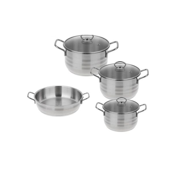 سرویس 7 پارچه استیل دستی لوکس