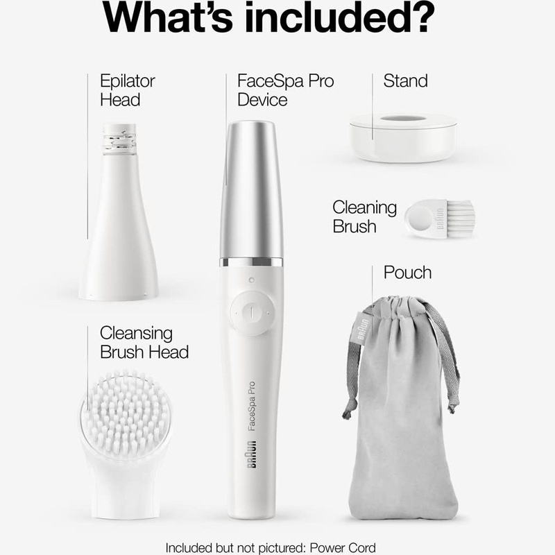 ست اصلاح و پاکسازی صورت بانوان براون مدل Facespa Pro 910