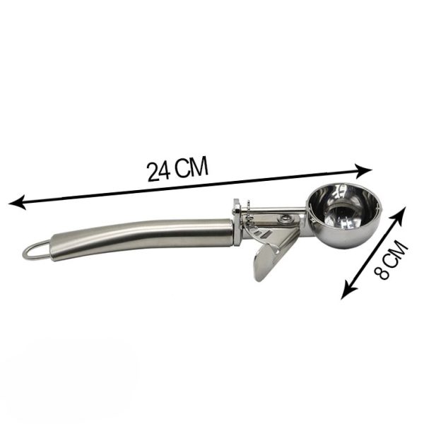 قاشق بستنی فنر دار بزرگ استیل یونیک