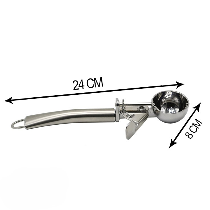قاشق بستنی فنر دار بزرگ استیل یونیک