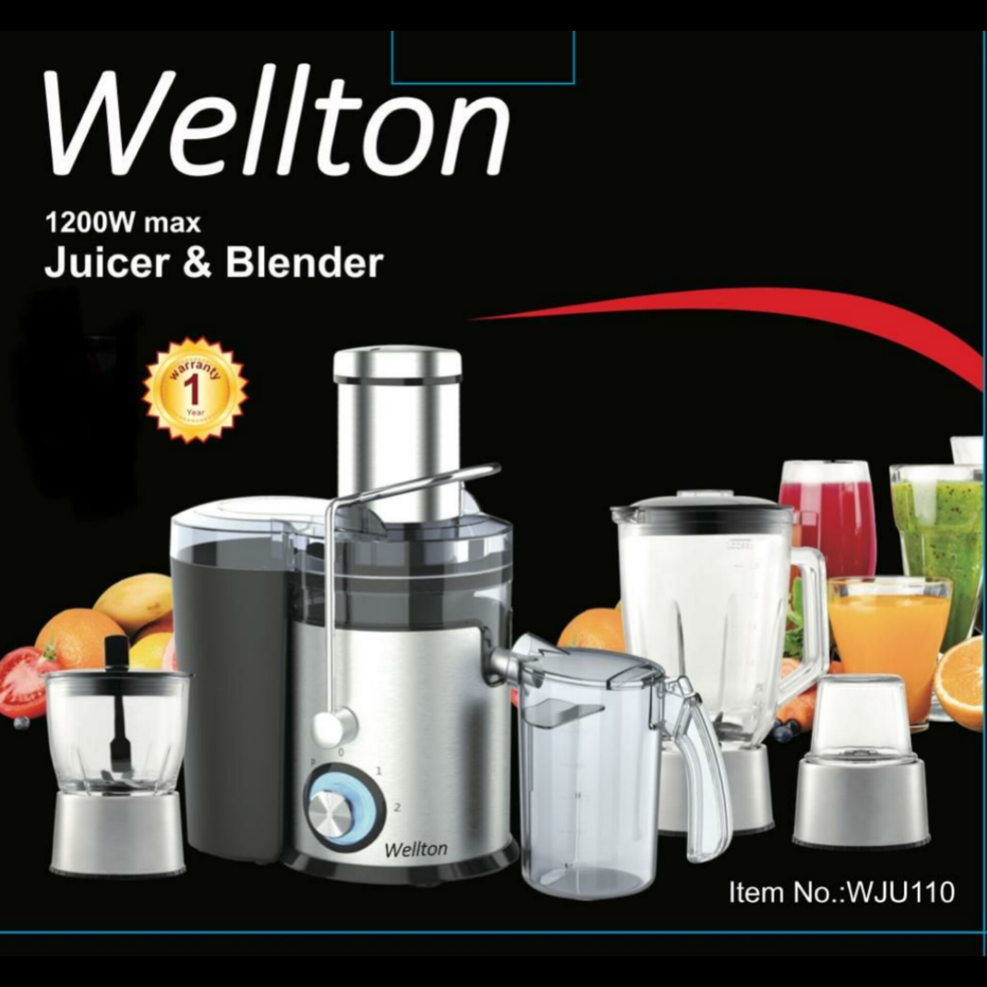 آبمیوه گیری چهارکاره ولتون مدل WJU-110