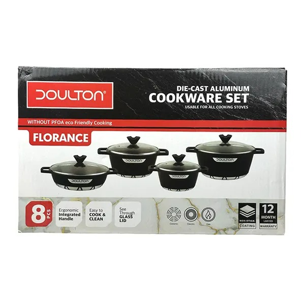 سرویس قابلمه چدن 8 پارچه دالتون مدل فلورانس