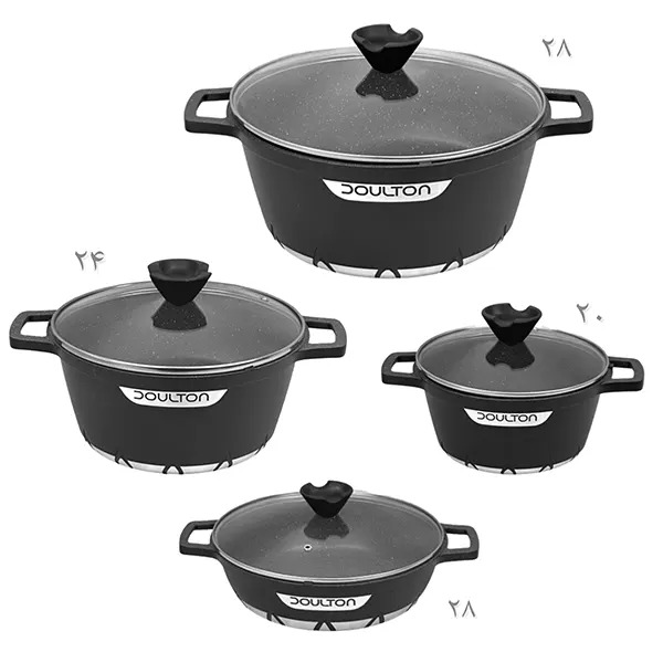 سرویس قابلمه چدن 8 پارچه دالتون مدل فلورانس