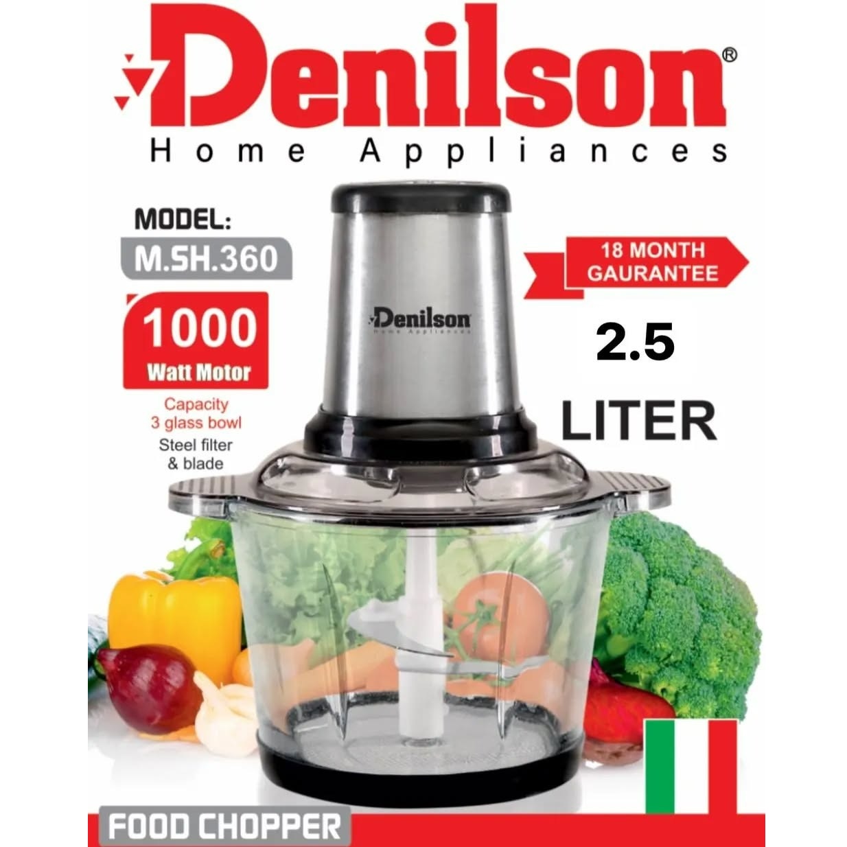 خردکن 2.5 لیتر دو کاره دنیلسون مدل M.SH.360A