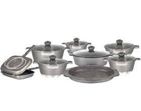 سرویس قابلمه چدن 15 پارچه دالتون مدل فلورانس