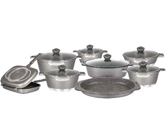 سرویس قابلمه چدن 15 پارچه دالتون مدل فلورانس