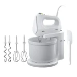 همزن براون HM1070 با طراحی سفید و ارگونومیک مناسب آشپزخانه