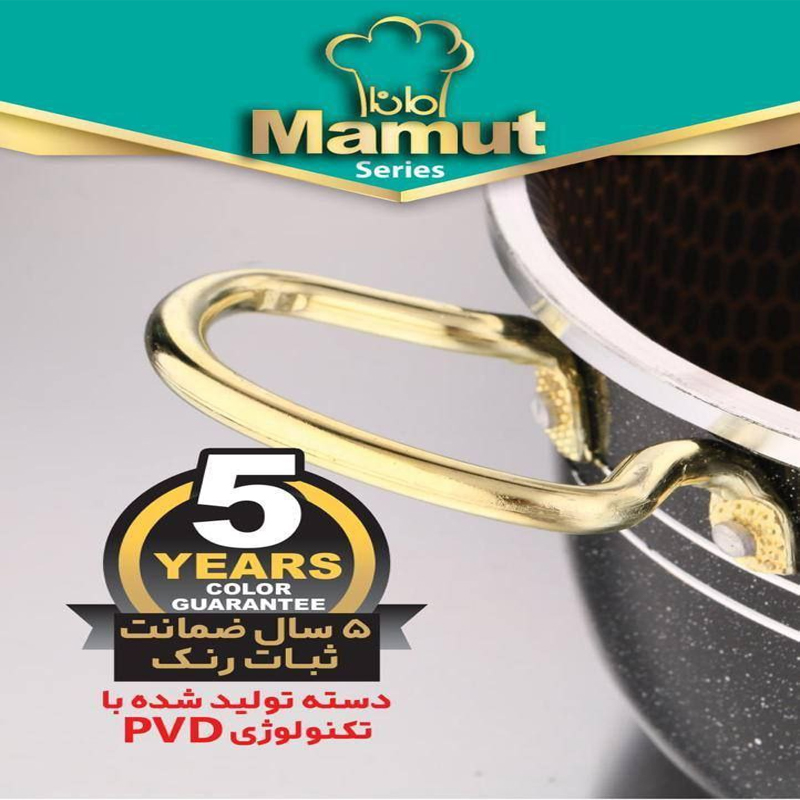 سرویس قابلمه 21 پارچه ماموت طرح سنگ