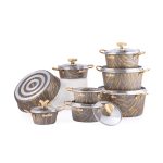 سرویس قابلمه 21 پارچه ماموت طرح سنگ