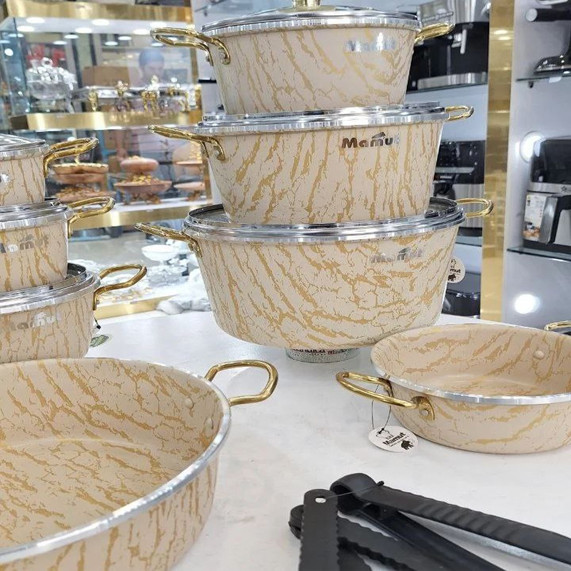 سرویس قابلمه 21 پارچه ماموت طرح سنگ