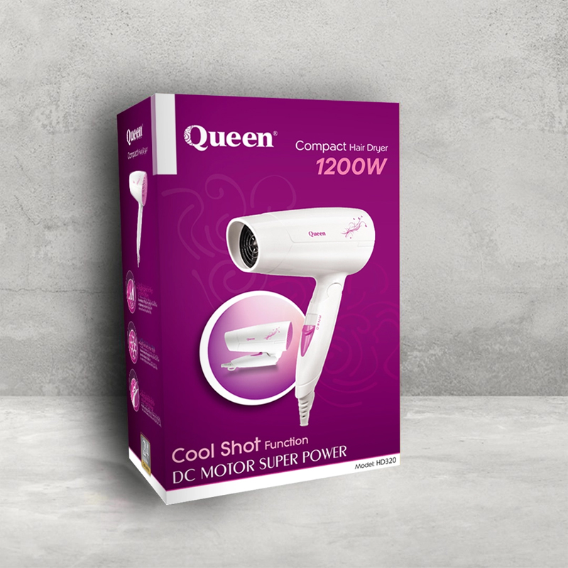 سشوار مسافرتی کویین مدل HD320