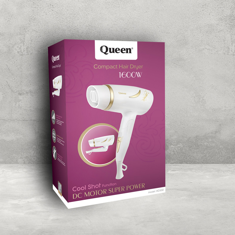 سشوار مسافرتی کویین مدل HD360