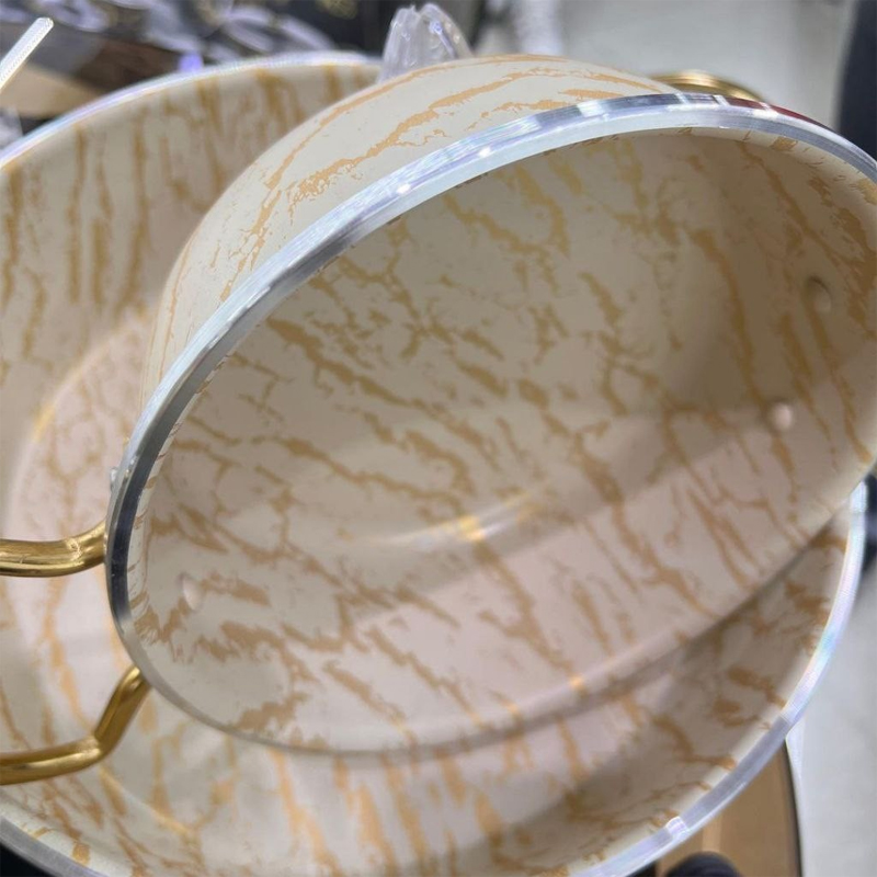 سرویس قابلمه 21 پارچه ماموت طرح سنگ