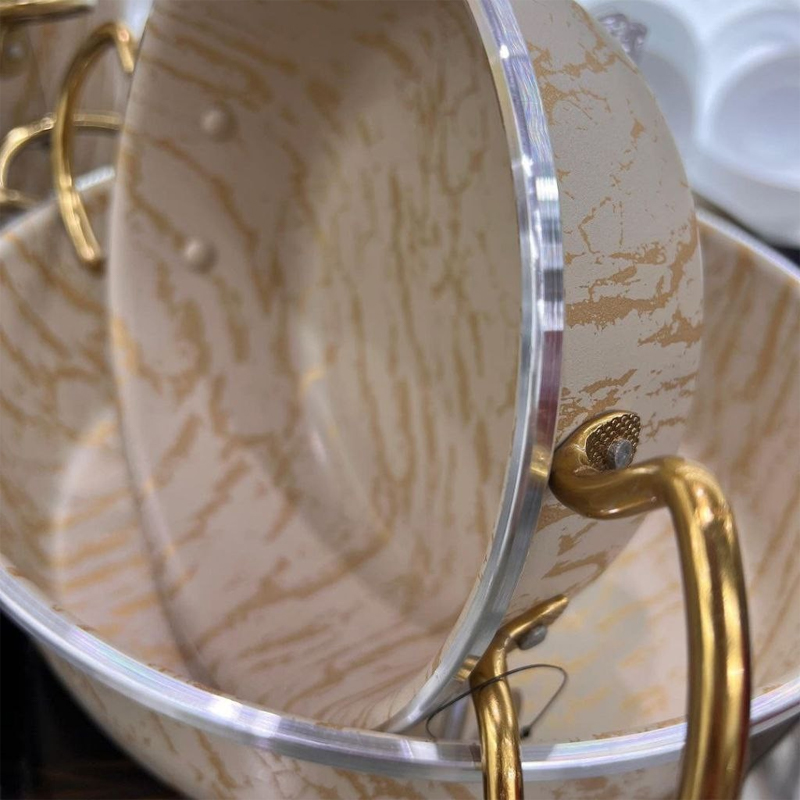 سرویس قابلمه 21 پارچه ماموت طرح سنگ