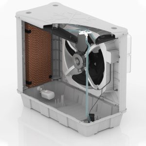 کولر نیرو تهویه البرز پشت پنجره ای win4/45F