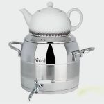 کتری و قوری استیل نیچی 7 لیتری تک خط