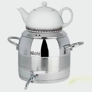 کتری و قوری استیل نیچی 7 لیتری تک خط