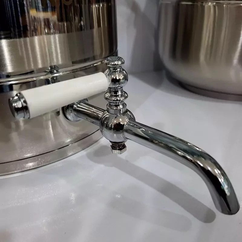 کتری و قوری استیل 7 لیتر دو خط برند نیچی